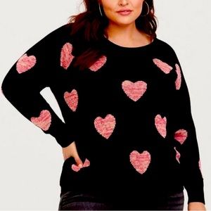 Torrid heart sweater 5x new with tags
